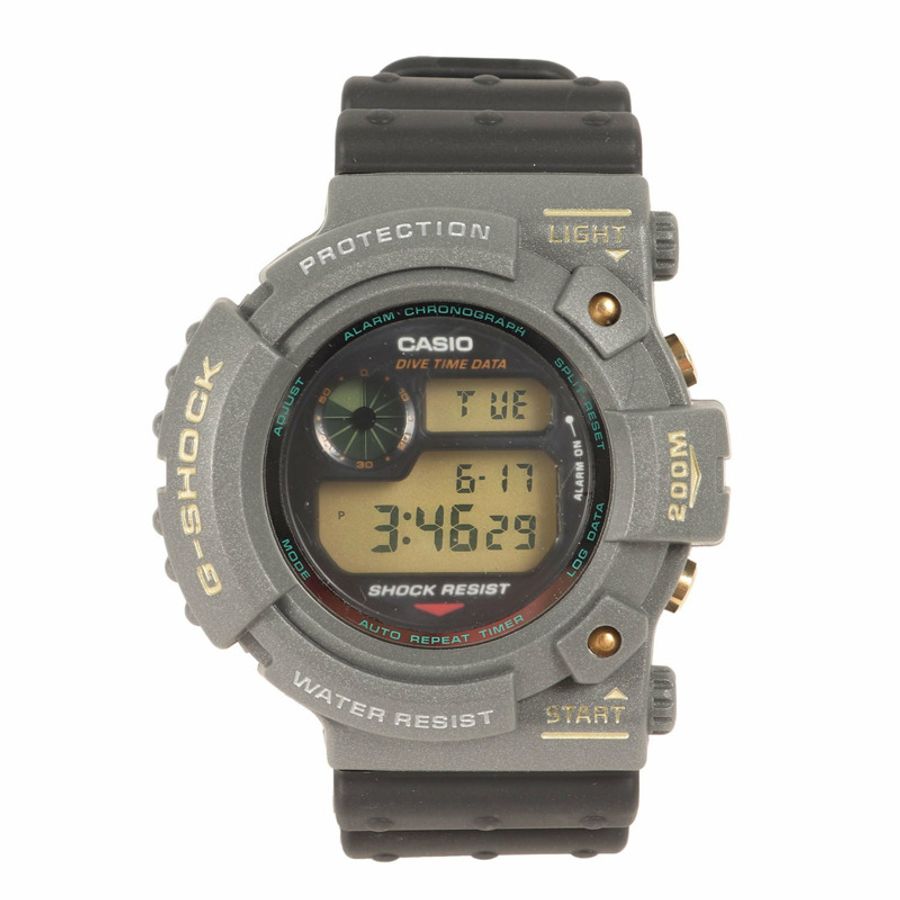 G-SHOCK 90年代 DW-6300B-8 第一代蛙人深金屬灰腕錶-0