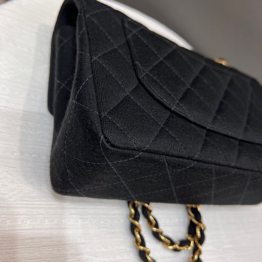 Chanel Vintage Jersey Chain Bag-4