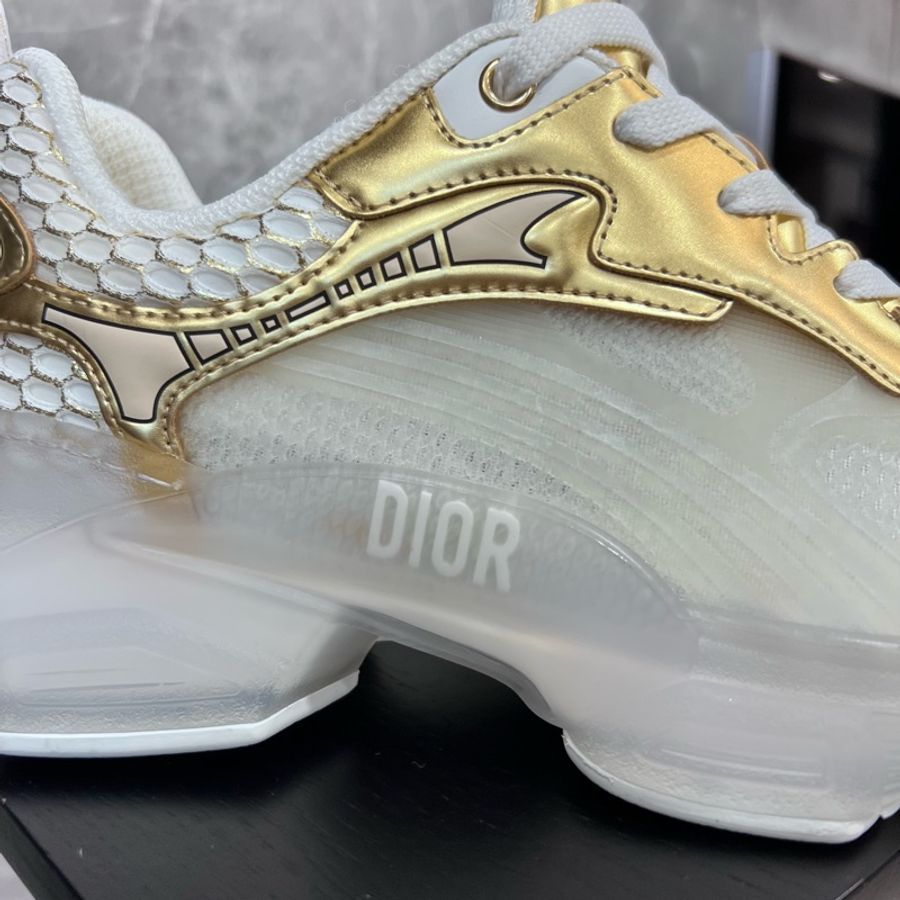 Dior 休閒運動鞋白金款 全新 38碼/Dior Vibe Sneaker White Gold-2