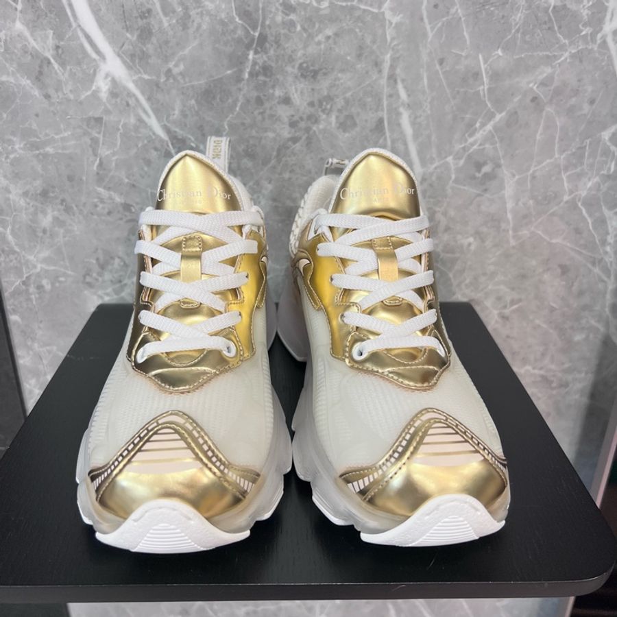 Dior 休閒運動鞋白金款 全新 38碼/Dior Vibe Sneaker White Gold-8