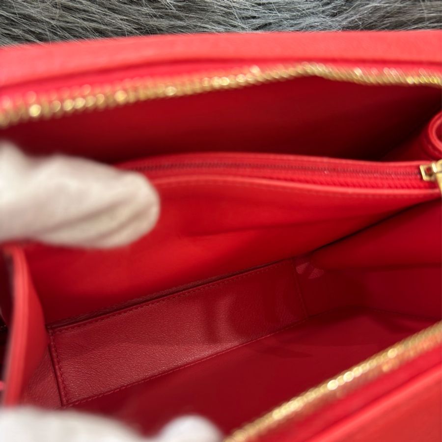 CHANEL A93343 VANITY 20 COCO 蜜桃粉色荔枝皮金鍊 化妝包化妝箱斜背包手提包肩背包相機包-21
