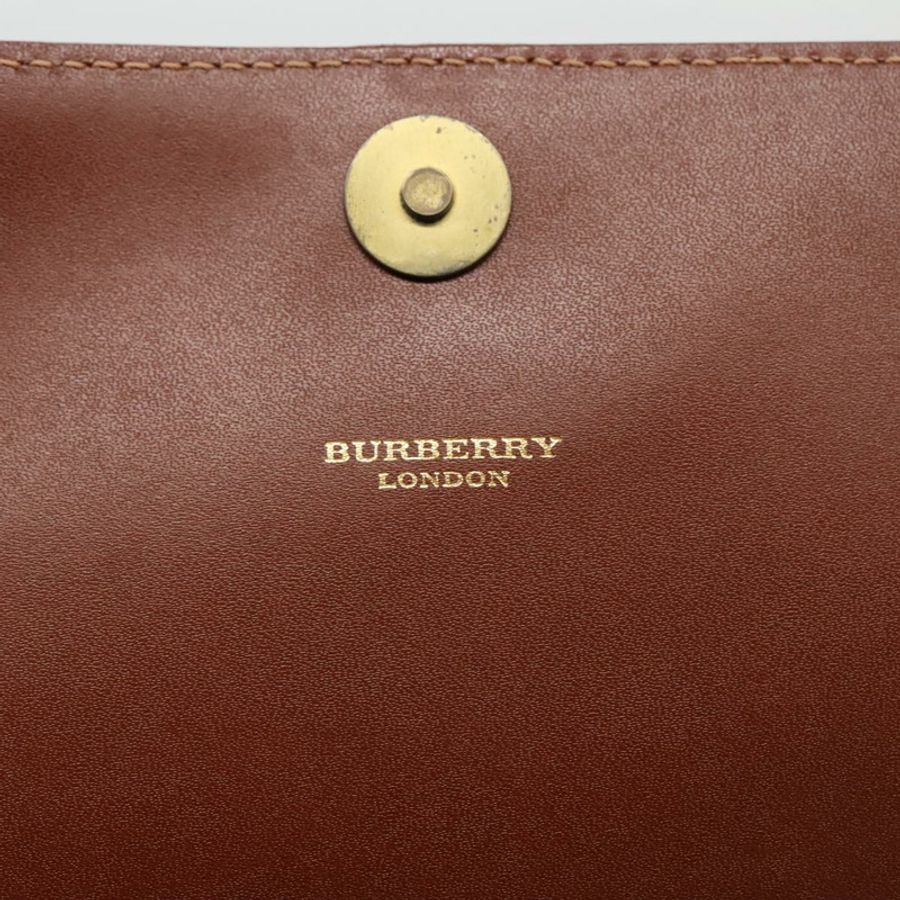 【日本直送】BURBERRY Nova 格紋肩背包 PVC 皮革 米色 正品 ac3276-18