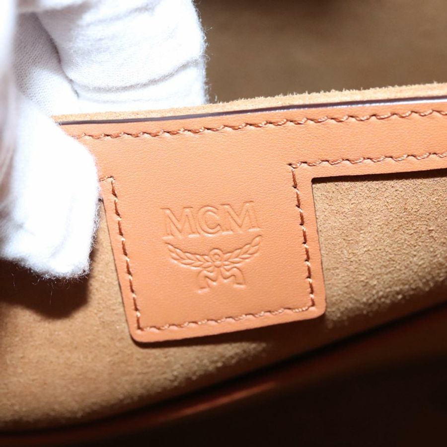 【日本直送】MCM 手提包 皮革 兩用 棕色 銀色 正品 mr659-16