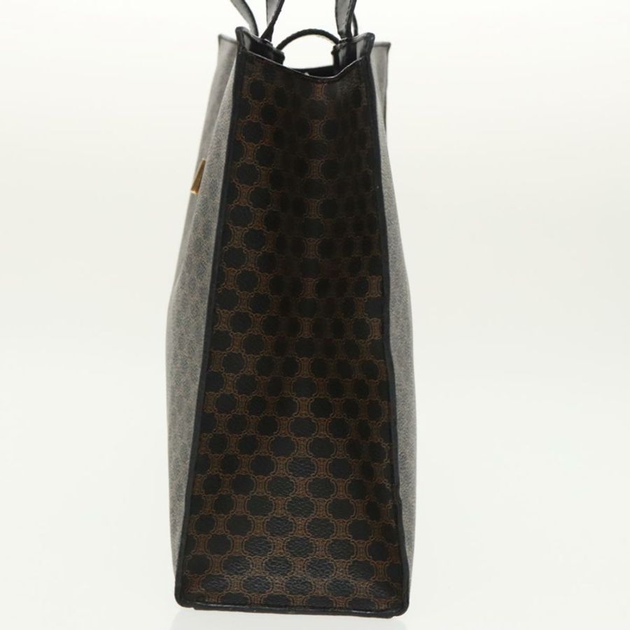 【日本直送】CELINE Macadam帆布肩背包 PVC皮革 黑色 金色 正品 99656-2