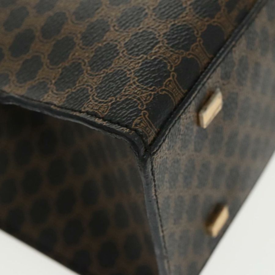 【日本直送】CELINE Macadam帆布肩背包 PVC皮革 黑色 金色 正品 99656-16