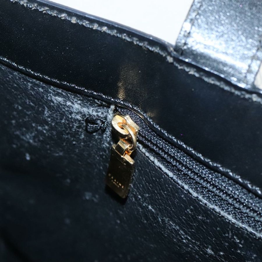 【日本直送】CELINE Macadam帆布肩背包 PVC皮革 黑色 金色 正品 99656-19
