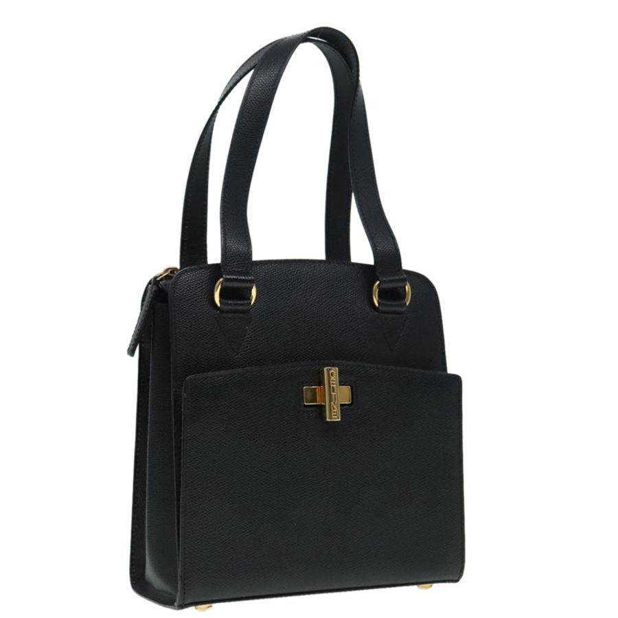 【日本直送】CELINE 手提包 皮革 黑色 金色 正品 92770-0