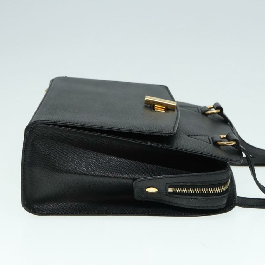 【日本直送】CELINE 手提包 皮革 黑色 金色 正品 92770-2