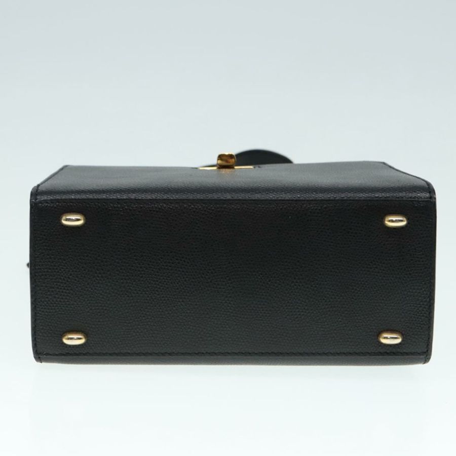 【日本直送】CELINE 手提包 皮革 黑色 金色 正品 92770-4