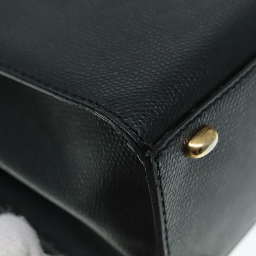 【日本直送】CELINE 手提包 皮革 黑色 金色 正品 92770-8