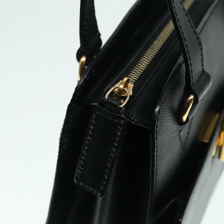 【日本直送】CELINE 手提包 皮革 黑色 金色 正品 92770-9