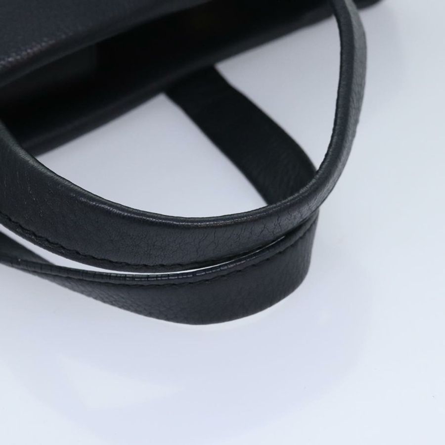 【日本直送】Salvatore Ferragamo Vala 手提包 皮革 黑色 金色 正品 bs18289-6