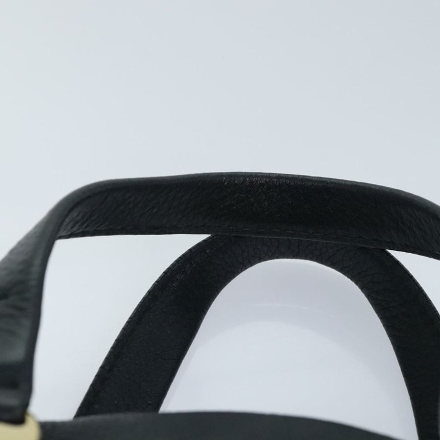 【日本直送】Salvatore Ferragamo Vala 手提包 皮革 黑色 金色 正品 bs18289-13