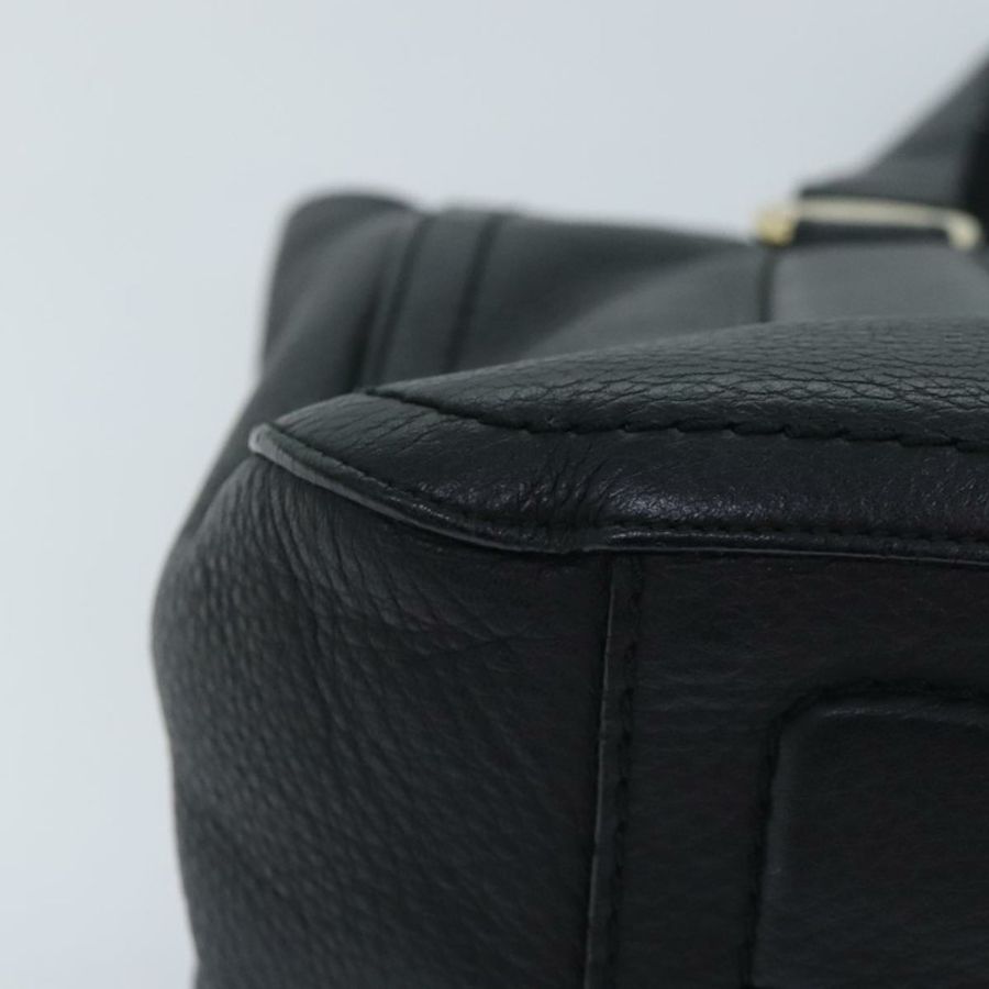 【日本直送】Salvatore Ferragamo Vala 手提包 皮革 黑色 金色 正品 bs18289-15