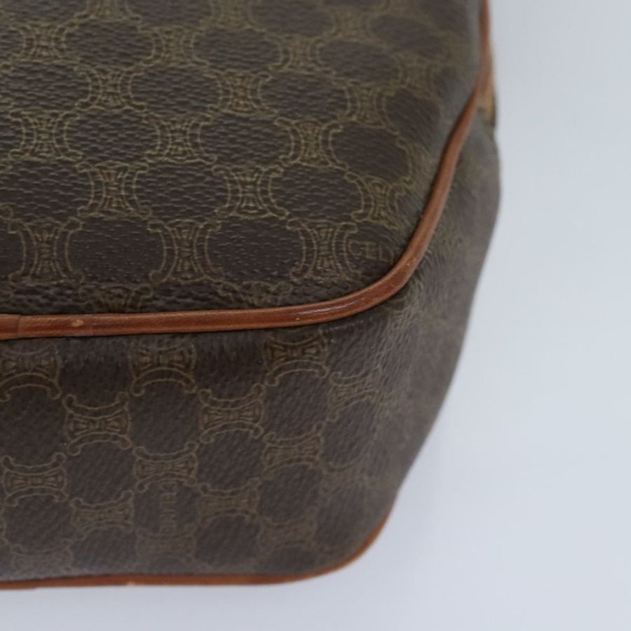 【日本直送】CELINE Macadam帆布肩背包 PVC皮革 棕色 金色 正品 93827-13