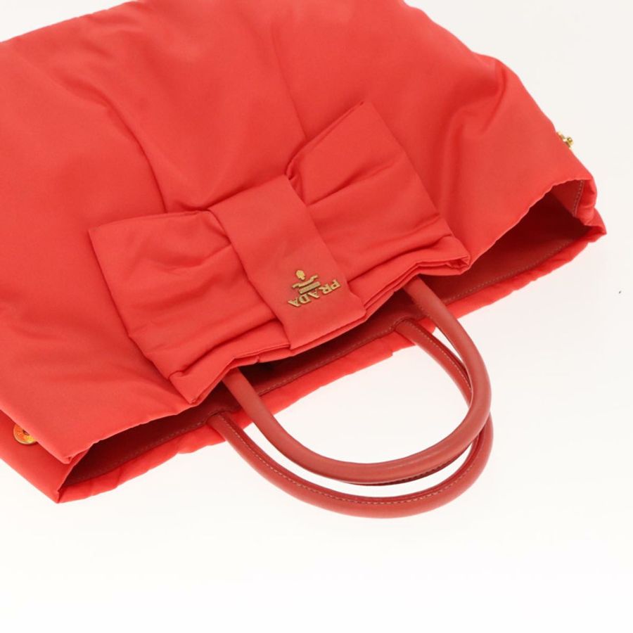 【日本直送】PRADA 尼龍手提包 橙色 日落金 正品 94395-5