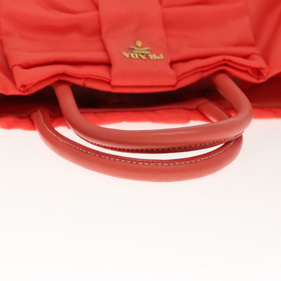 【日本直送】PRADA 尼龍手提包 橙色 日落金 正品 94395-6