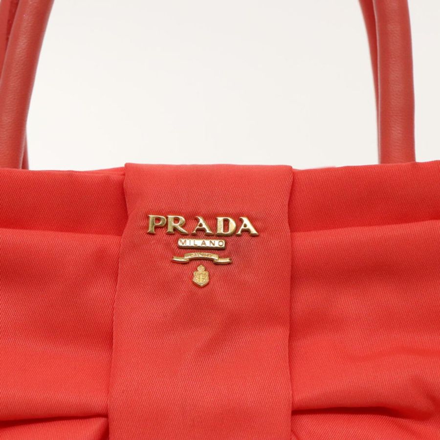 【日本直送】PRADA 尼龍手提包 橙色 日落金 正品 94395-9