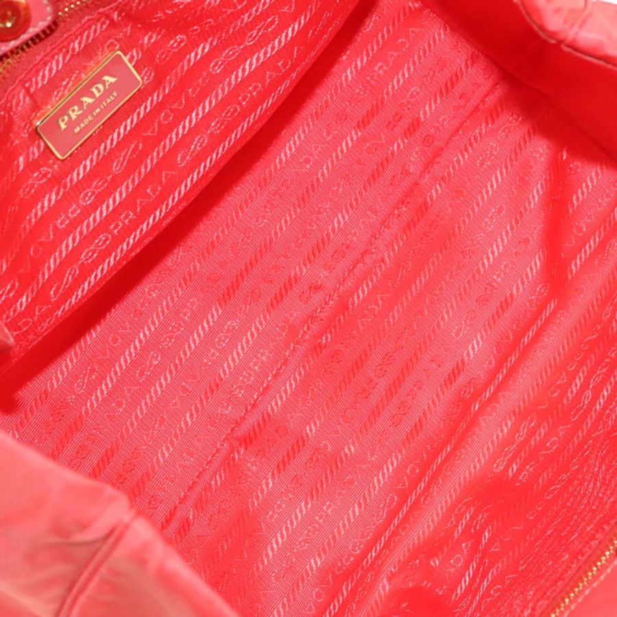 【日本直送】PRADA 尼龍手提包 橙色 日落金 正品 94395-10