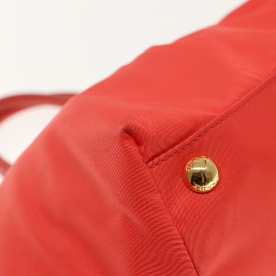 【日本直送】PRADA 尼龍手提包 橙色 日落金 正品 94395-13