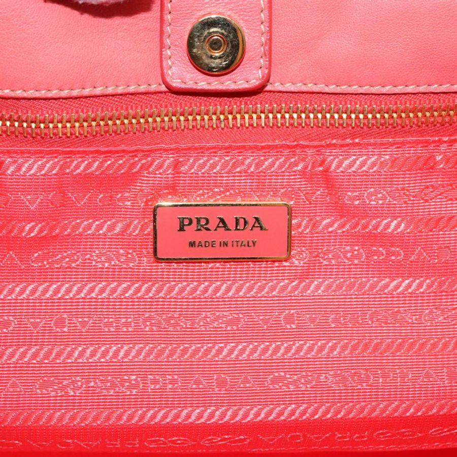 【日本直送】PRADA 尼龍手提包 橙色 日落金 正品 94395-16