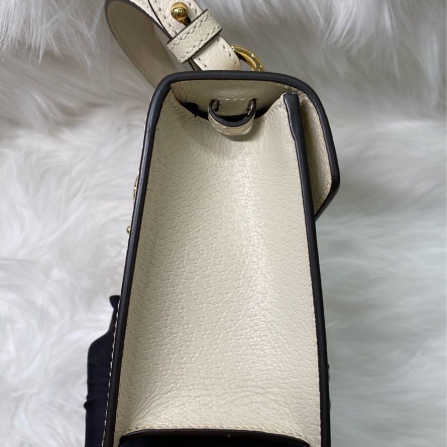 99新Gucci 古馳sylvie塞爾維亞限定款 小蜜蜂款單肩斜挎手提包-8