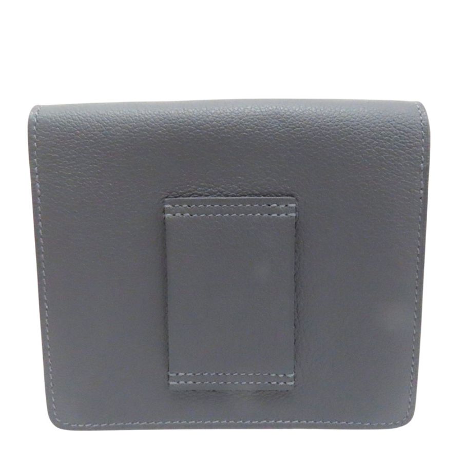 灰色 Evercolor牛皮 Roulis Slim Wallet 零錢包 W刻-1