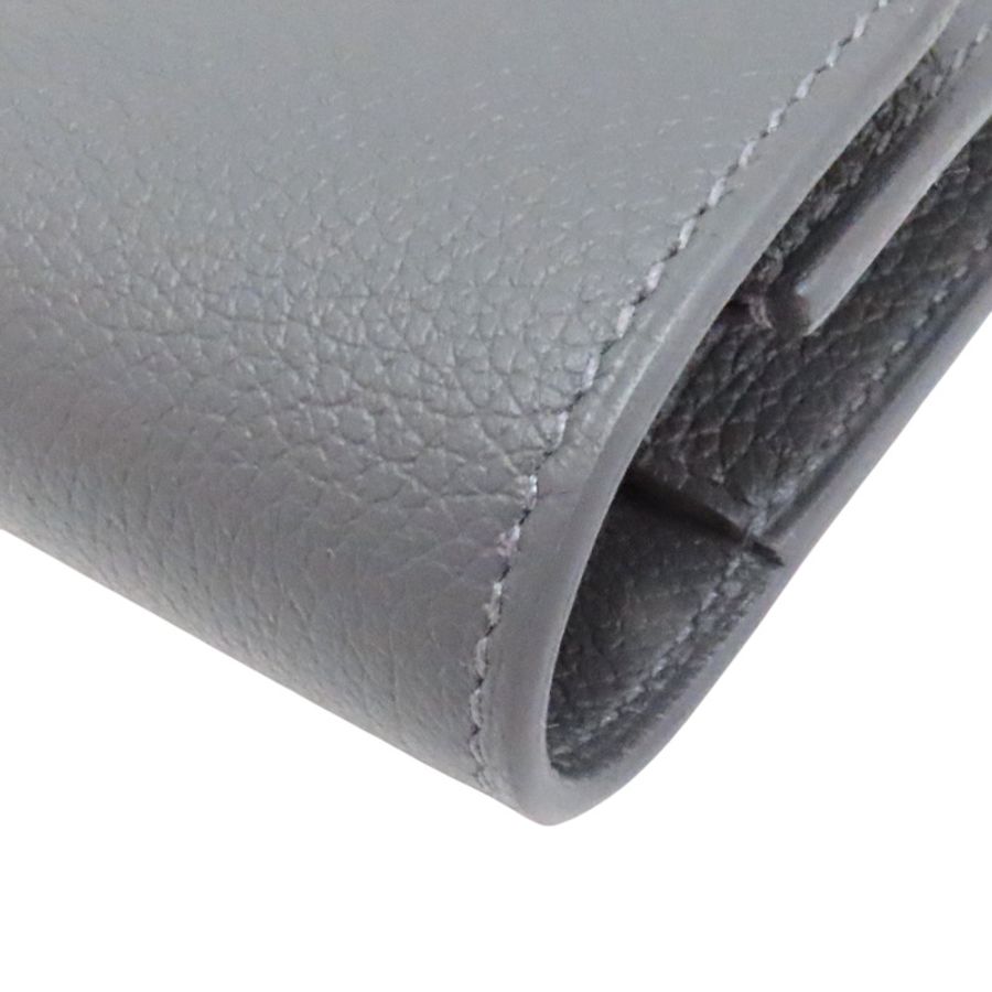 灰色 Evercolor牛皮 Roulis Slim Wallet 零錢包 W刻-11