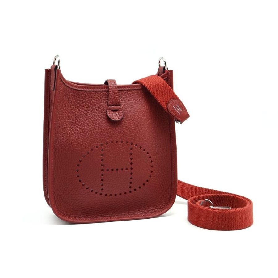 HERMES Mini evelyne - 愛馬仕紅銀-0