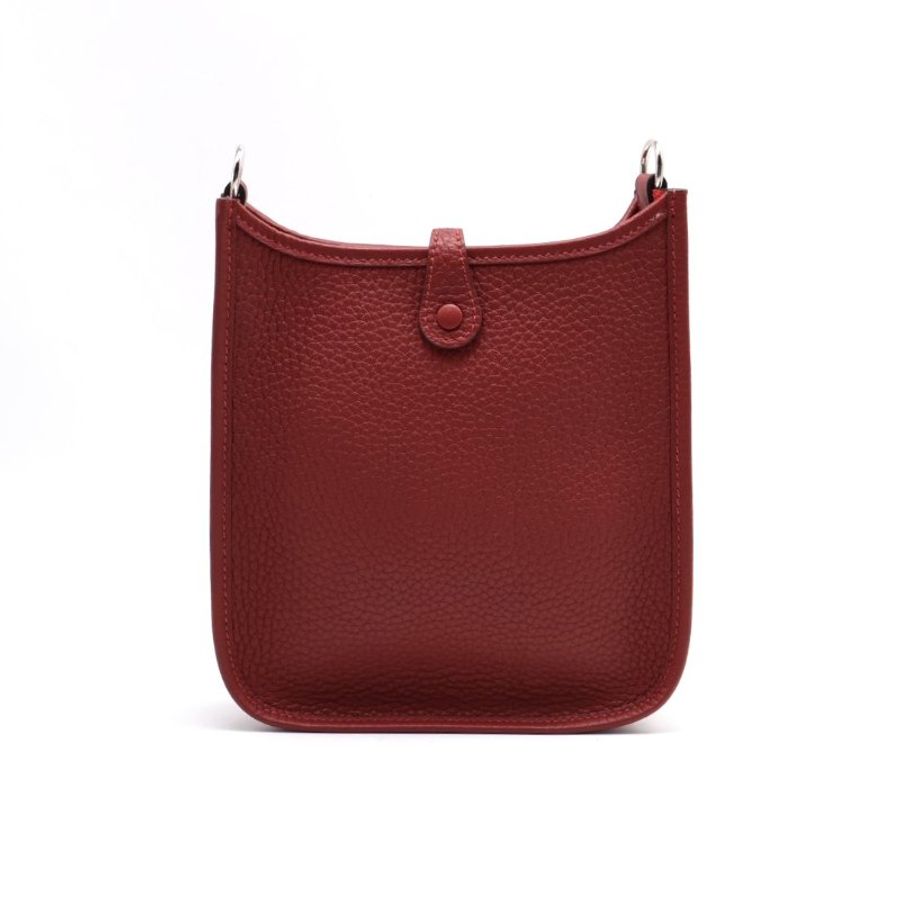 HERMES Mini evelyne - 愛馬仕紅銀-3