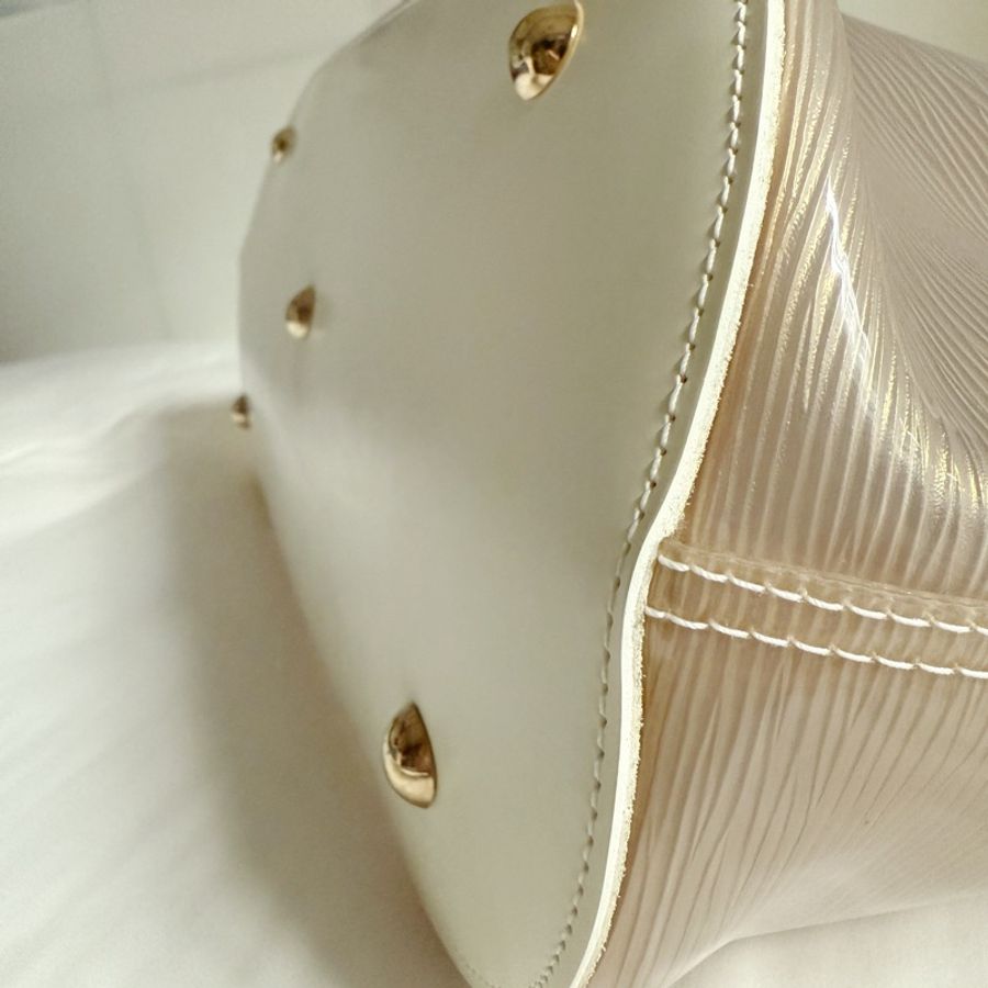🍒LOUIS VUITTON EPI白色微透水波紋母子托特包 2F250705-1-8
