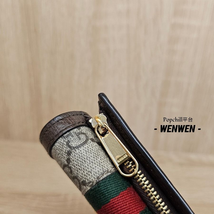 [上手手感超好,適合小手女孩😊]  Gucci Ophidia三摺Mini短夾-12