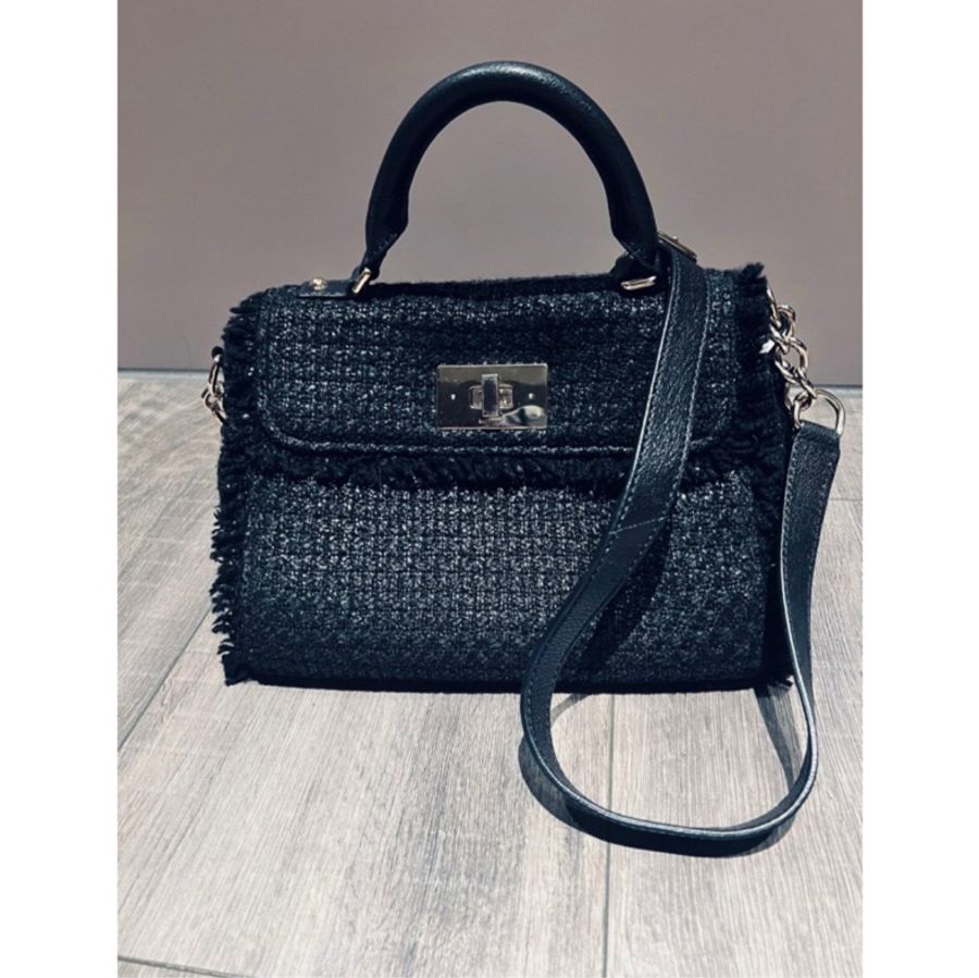 8成新Kate spade 毛呢包 #手拿包#肩背包#側背包#金扣#手提包-7