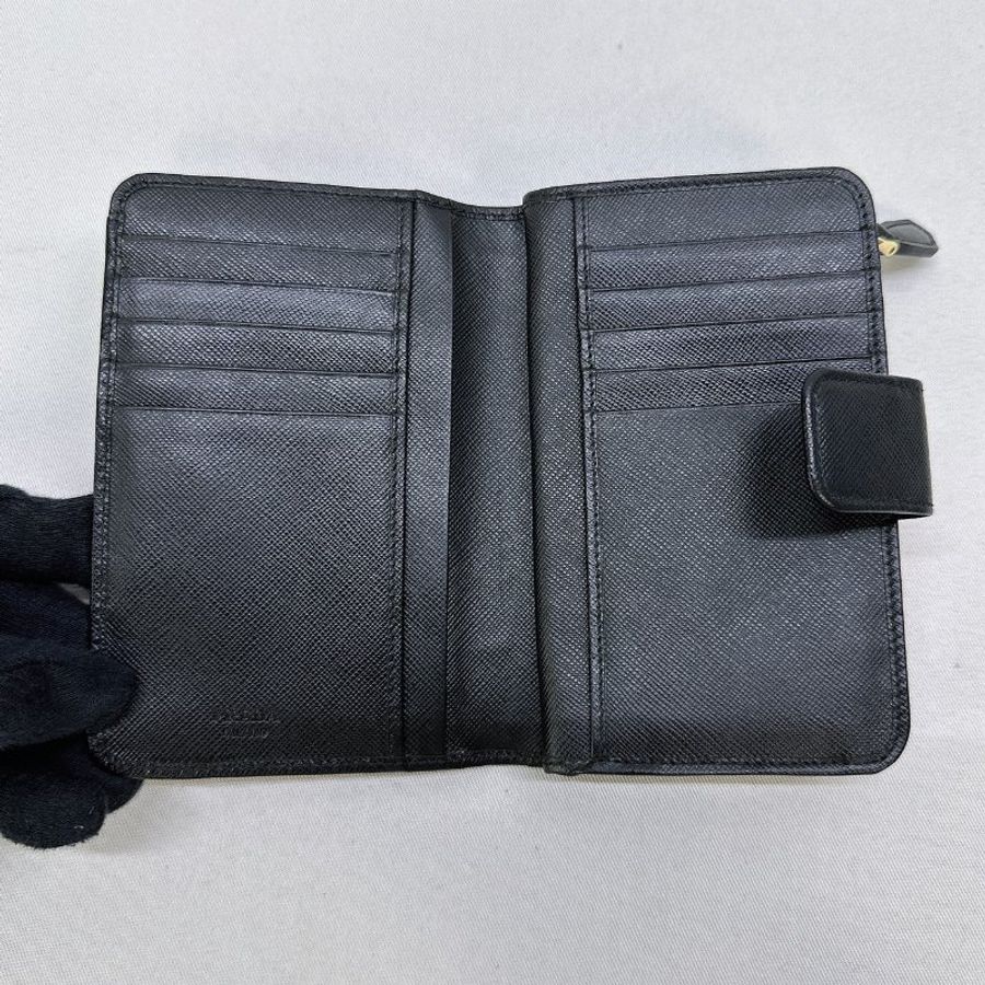 PRADA Saffiano皮革拉鍊中夾-3
