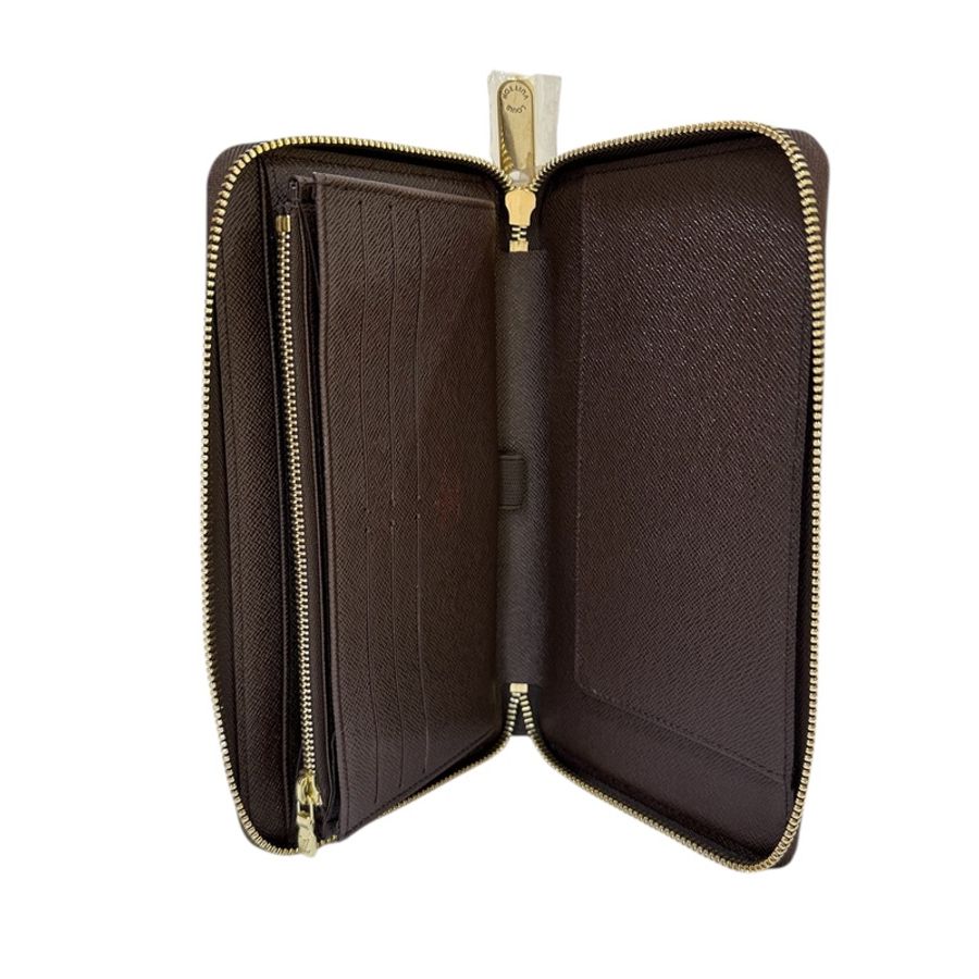 全新LV N60003 Damier Zippy Long Wallet-11