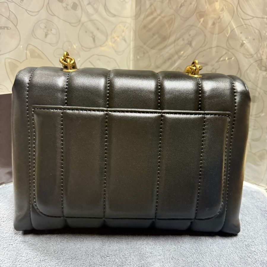 Tory Burch 專櫃側背 肩背 手提包 黑古銅金-1