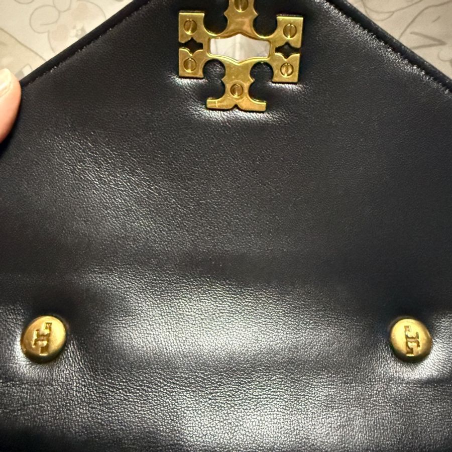 Tory Burch 專櫃側背 肩背 手提包 黑古銅金-5