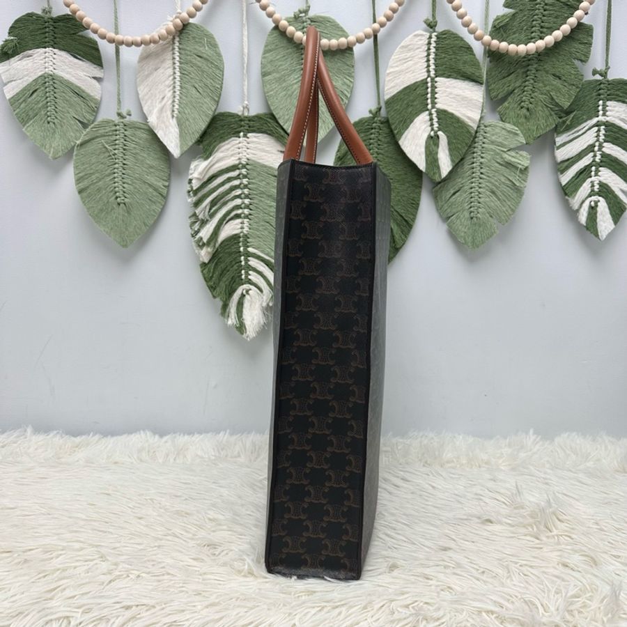 CELINE 經典啡色老花 凱旋門 Large Size Tote bag 手提包-2