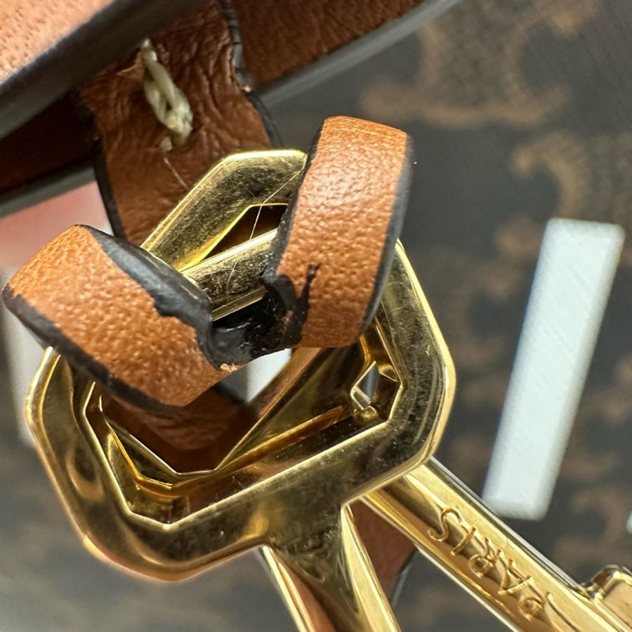 CELINE 經典啡色老花 凱旋門 Large Size Tote bag 手提包-16