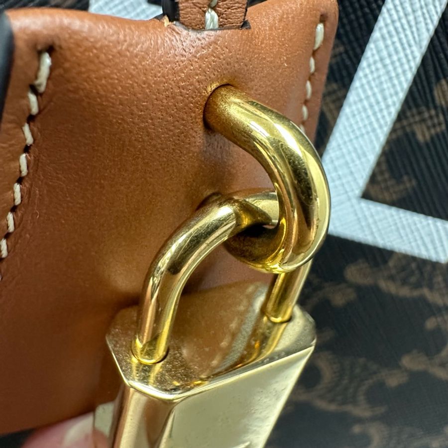 CELINE 經典啡色老花 凱旋門 Large Size Tote bag 手提包-23