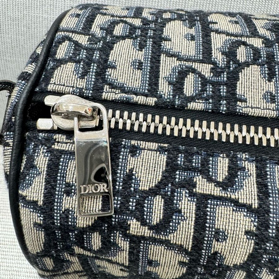 DIOR roller oblique 老花圓筒 斜背包-13