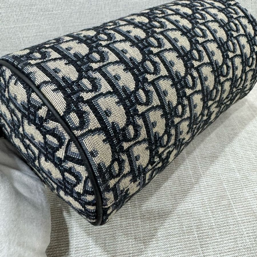 DIOR roller oblique 老花圓筒 斜背包-14