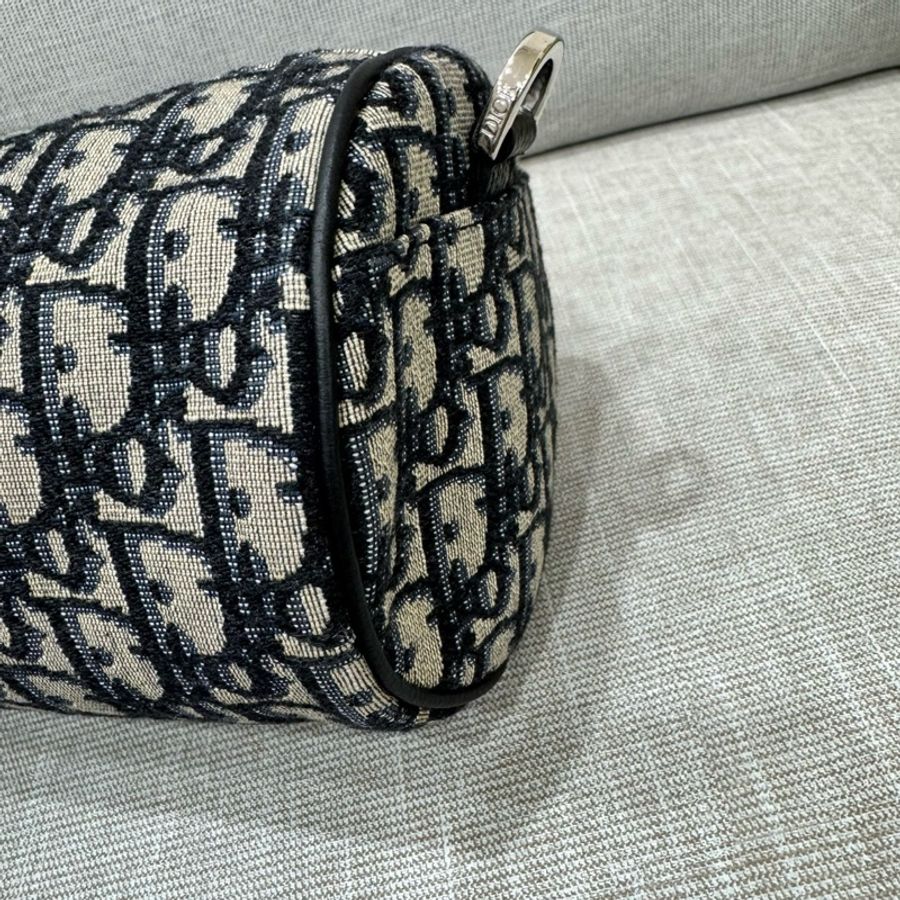 DIOR roller oblique 老花圓筒 斜背包-15
