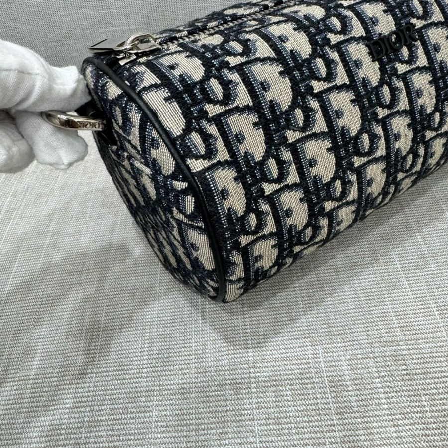 DIOR roller oblique 老花圓筒 斜背包-20
