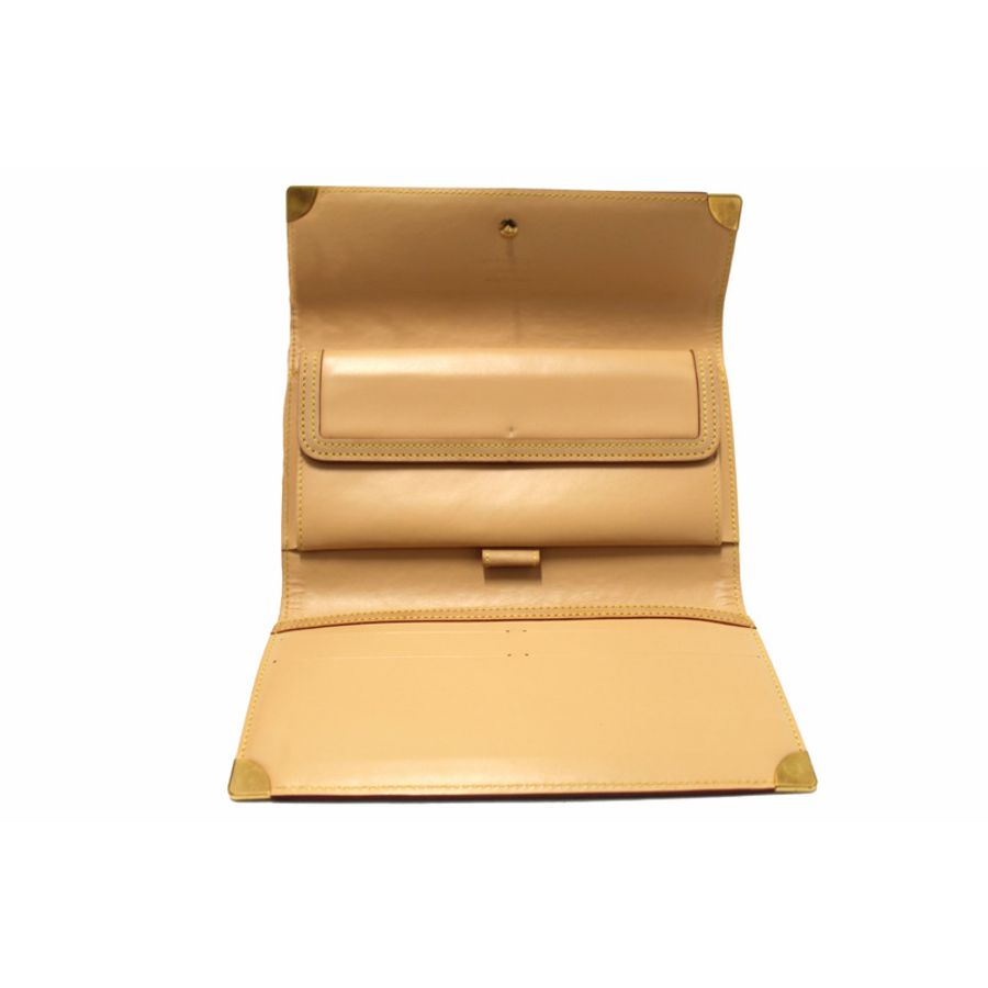 New Louis Vuitton Brown Cherry Blossom Tri-fold PTI Long Wallet-8