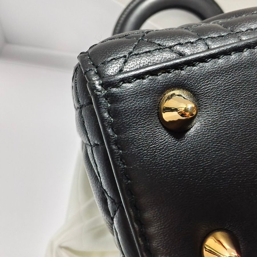 Dior 4格黑羊戴妃包-4