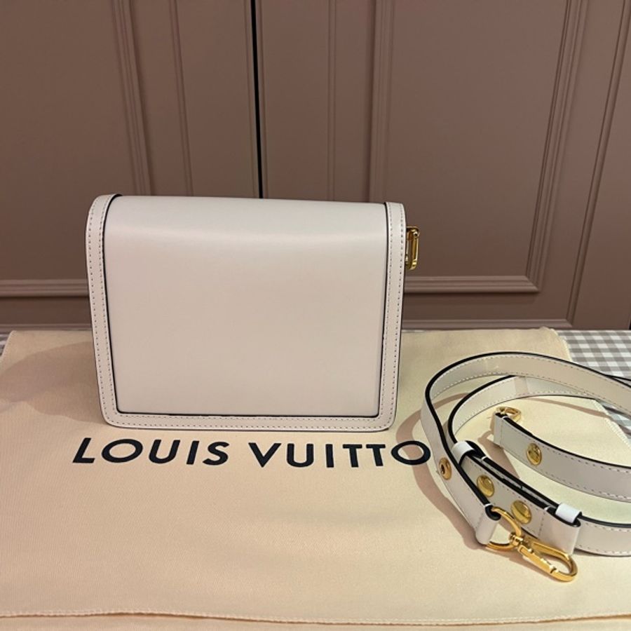 Louis Vuitton Mini Dauphine 達芙妮白色肩背斜背包-6