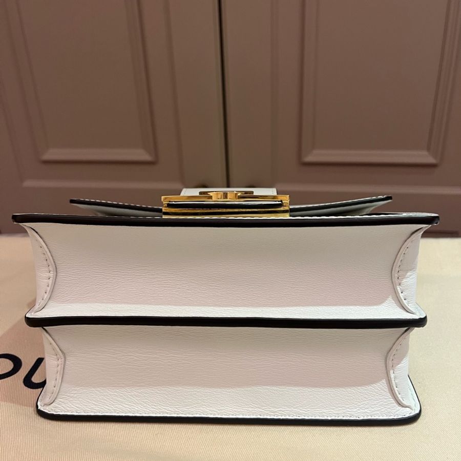 Louis Vuitton Mini Dauphine 達芙妮白色肩背斜背包-7