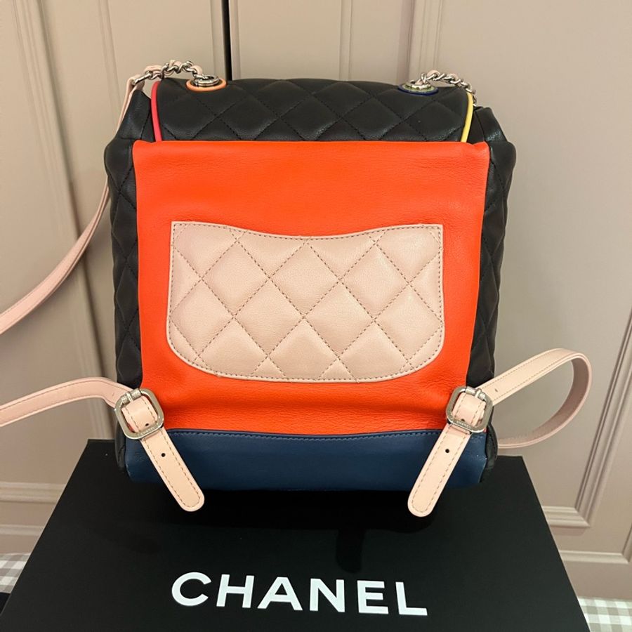 Chanel 香奈兒限定拼色款後背包-2