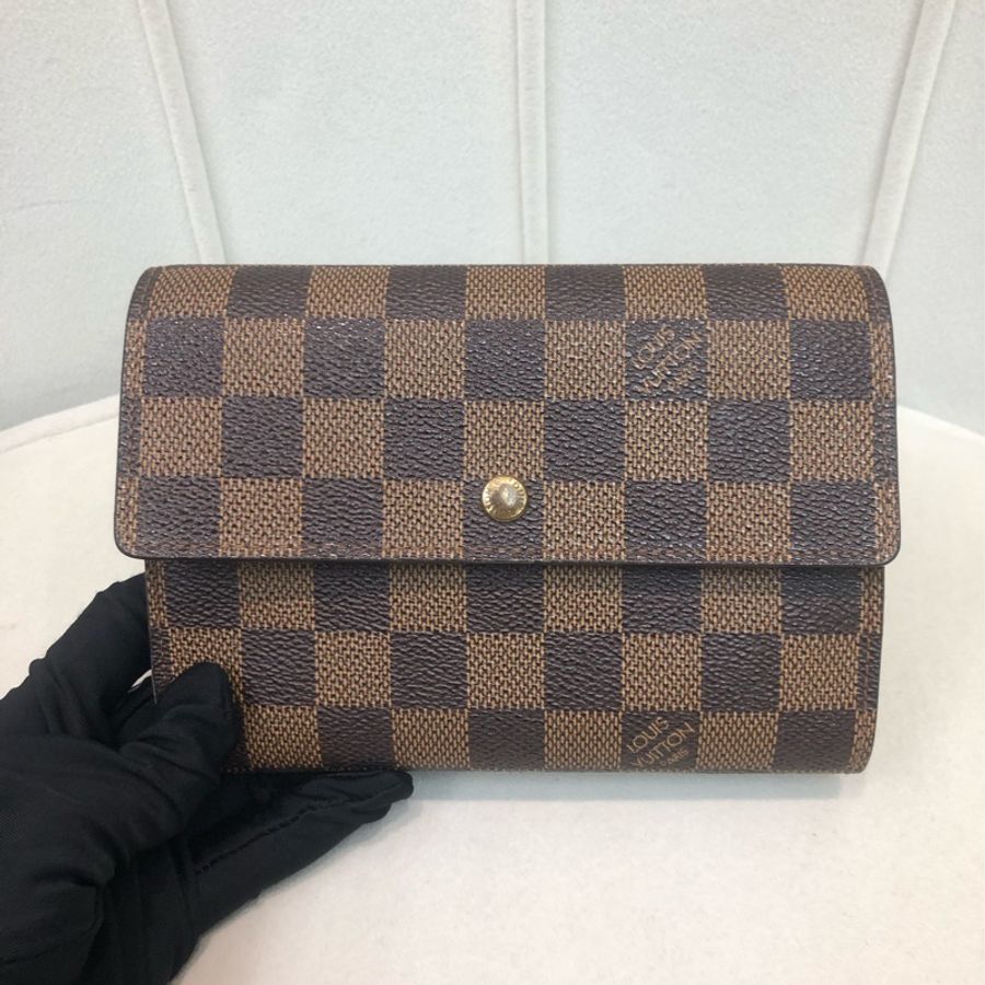 LV 棋盤格 三摺 中銀包 XB454-1